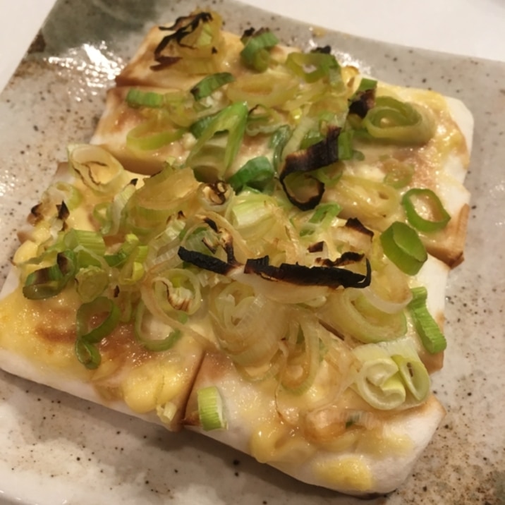 【はんぺんのねぎマヨ焼き】めんつゆで簡単♪